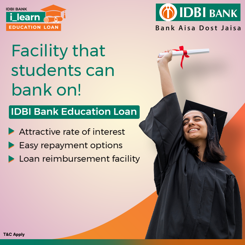 Top 10 College Loans Available in India - IDBI Bank Education Loan