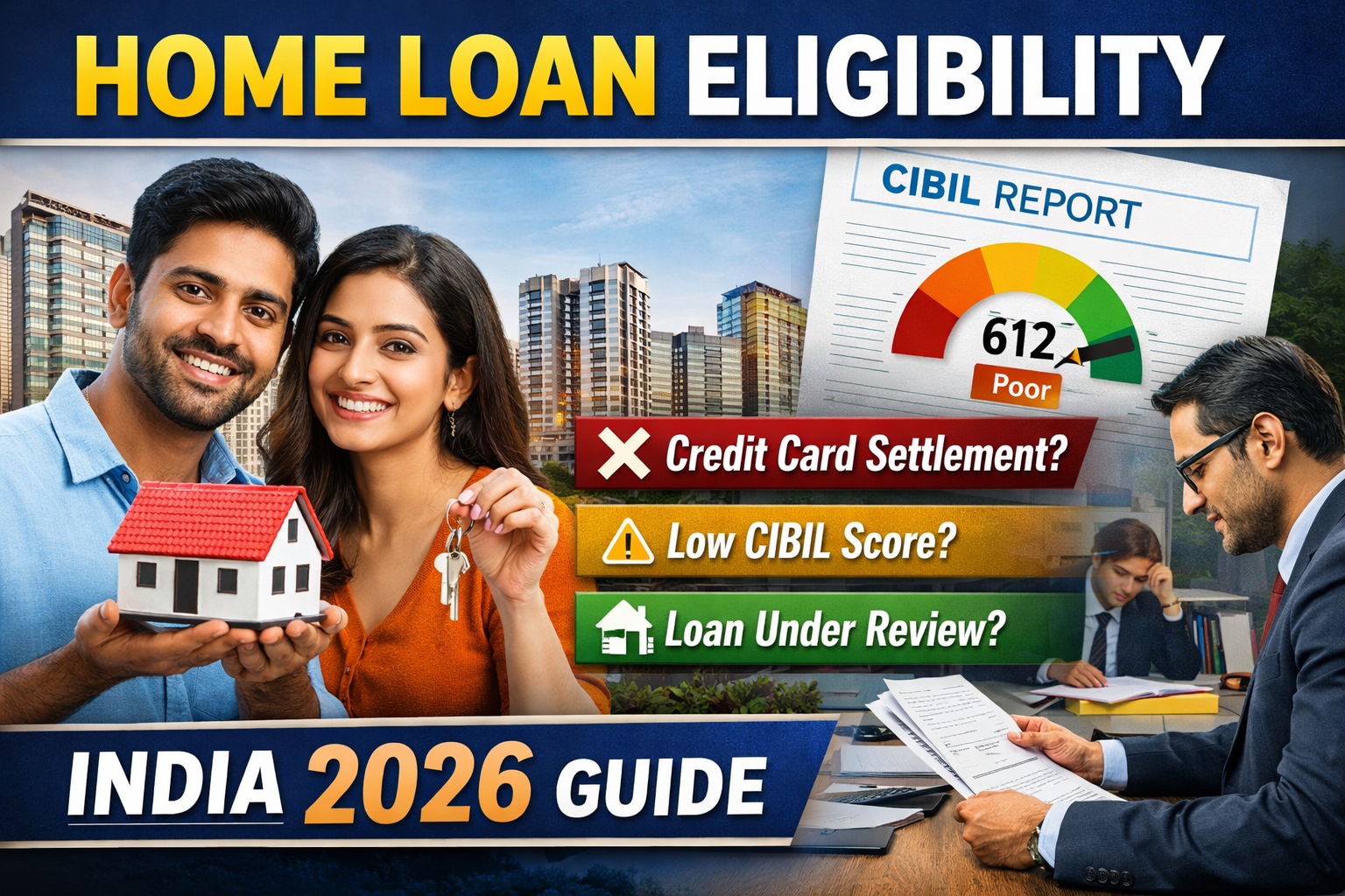 Real Estate + Credit Score + Home Loan Eligibility