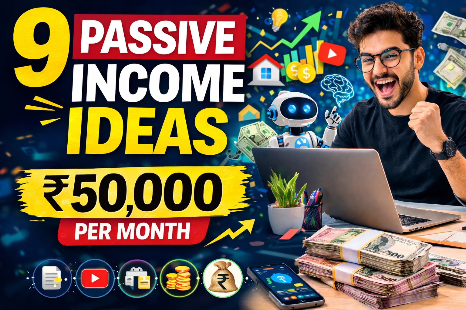 Passive Income Ideas to Earn ₹50,000 Per Month