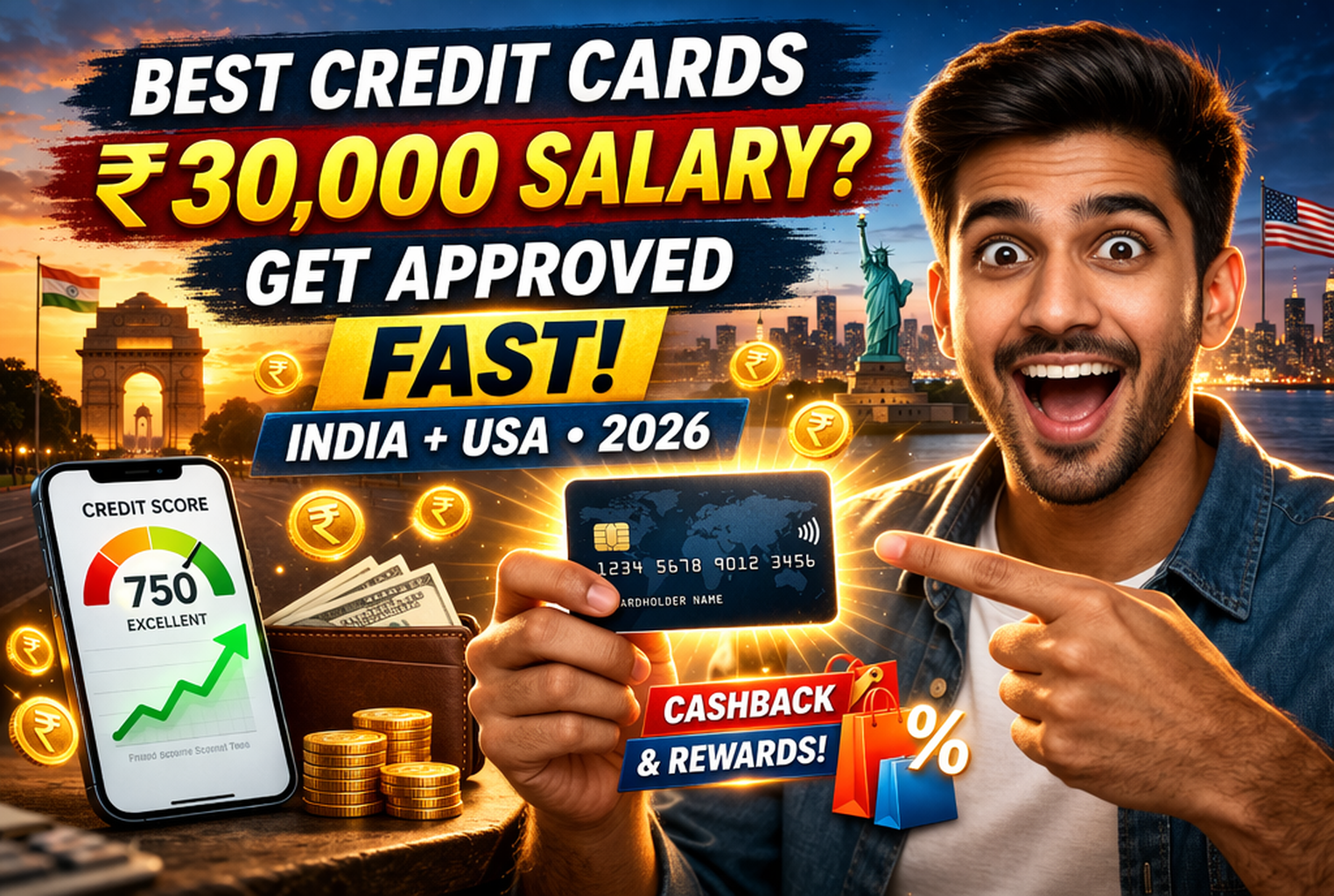Best Credit Cards for ₹30,000 Income