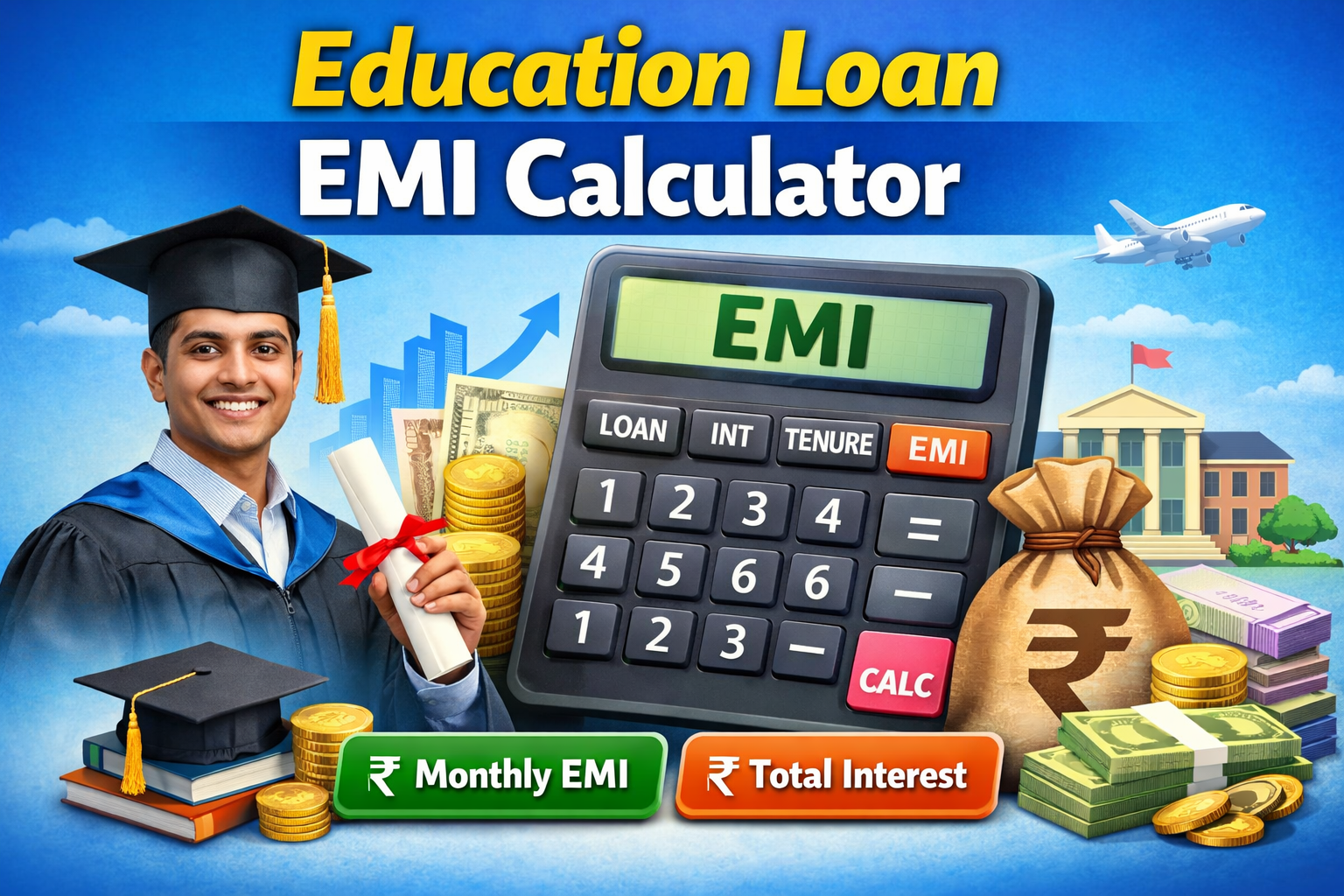 Education Loan EMI Calculator