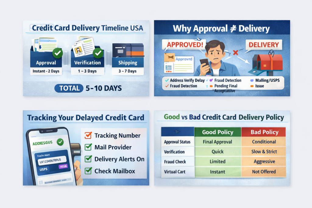 Credit Card Approved but Not Delivered USA