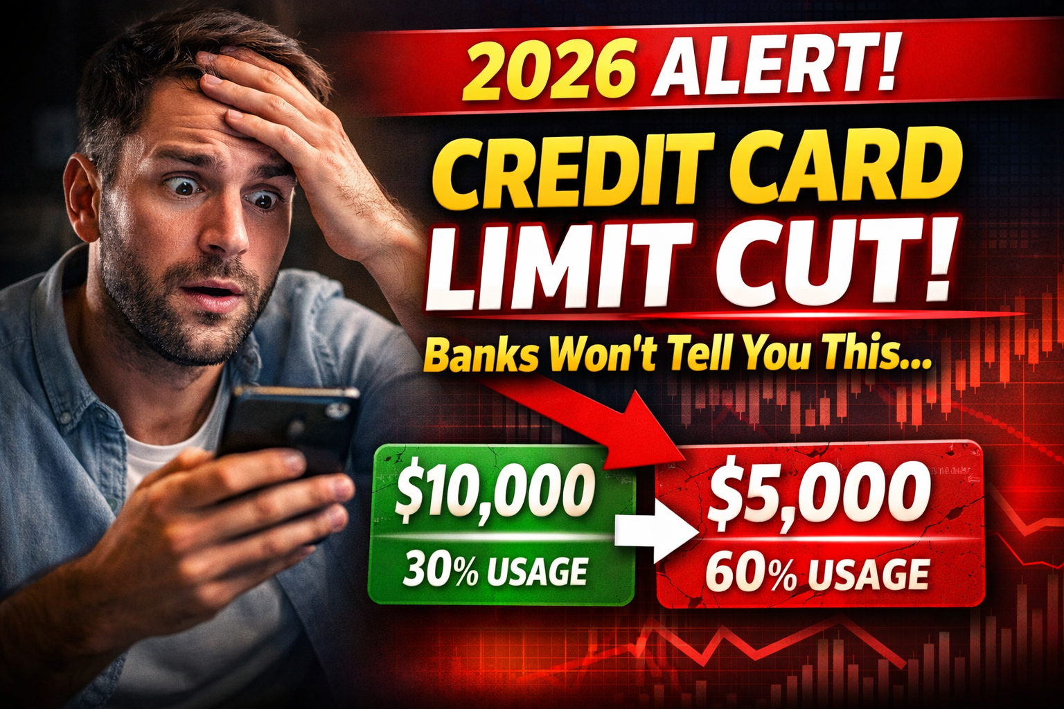 Credit card limit reduced