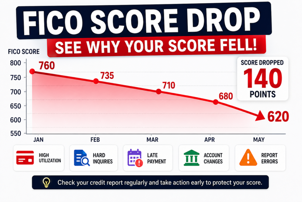 Fico score dropped without reason