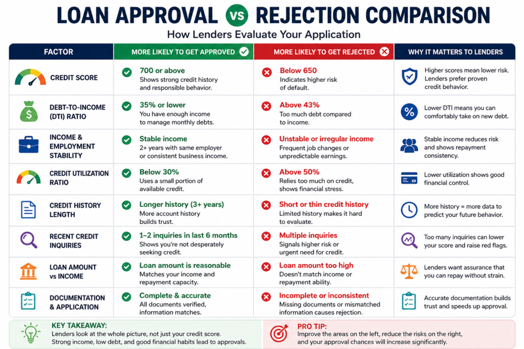 Reasons Your Loan Got Rejected
