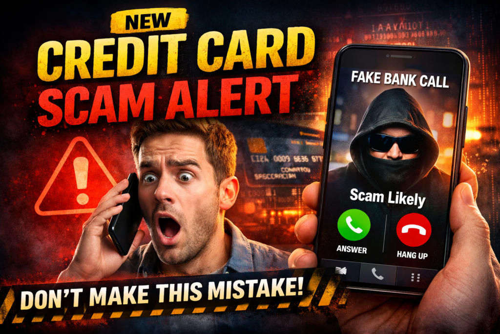New credit card scams USA warning illustration