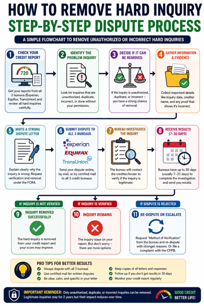 Remove Hard Inquiry from Credit Report
