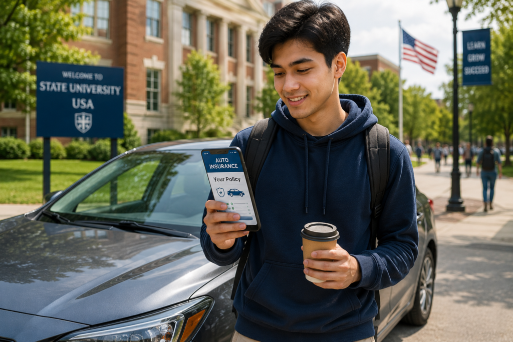 Car Insurance for International Students: International student getting car insurance in the USA