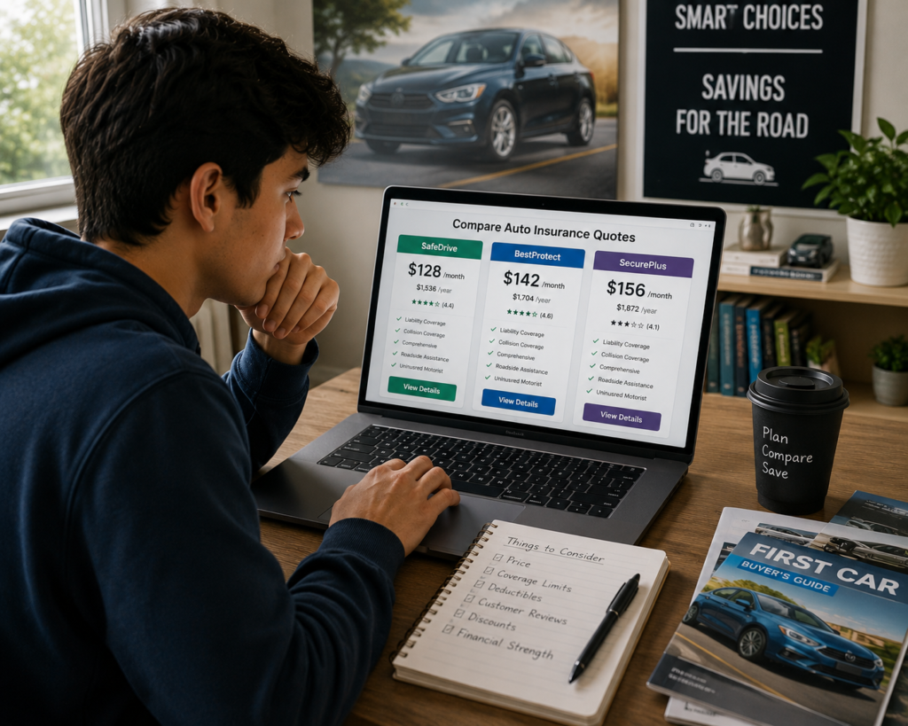 First time driver insurance cost comparison and quotes