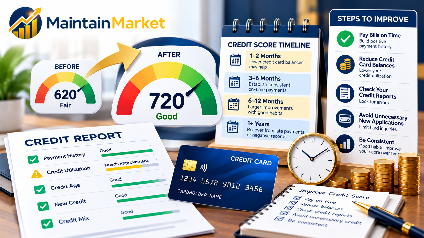 How long does it take to improve credit score