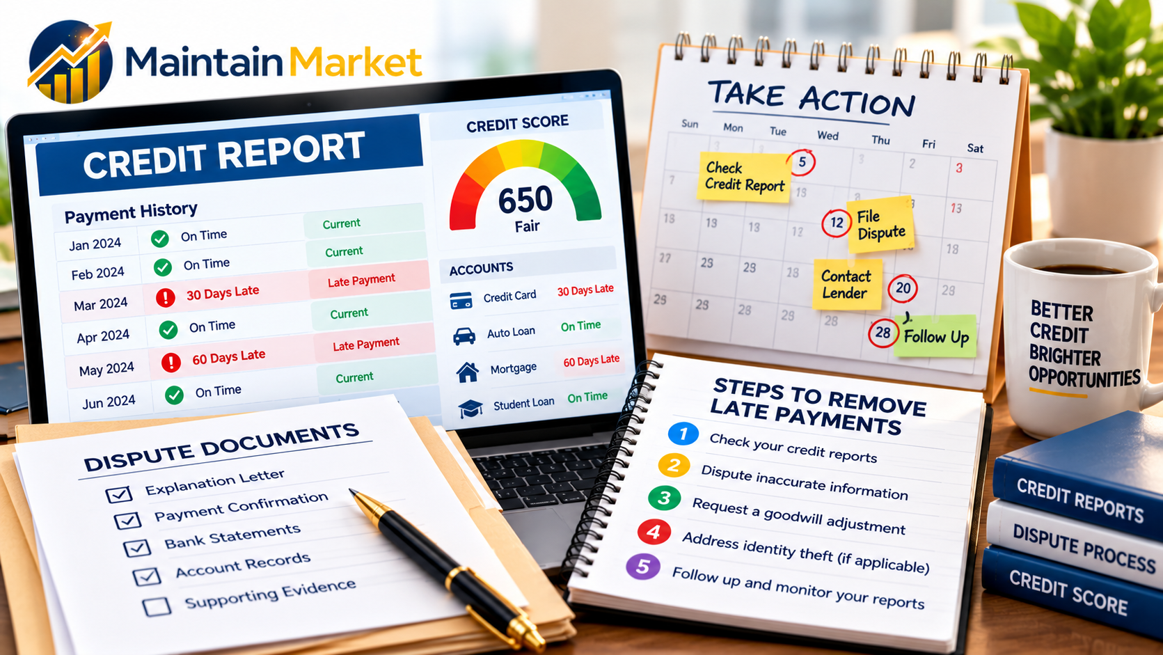 How to remove late payments from credit report