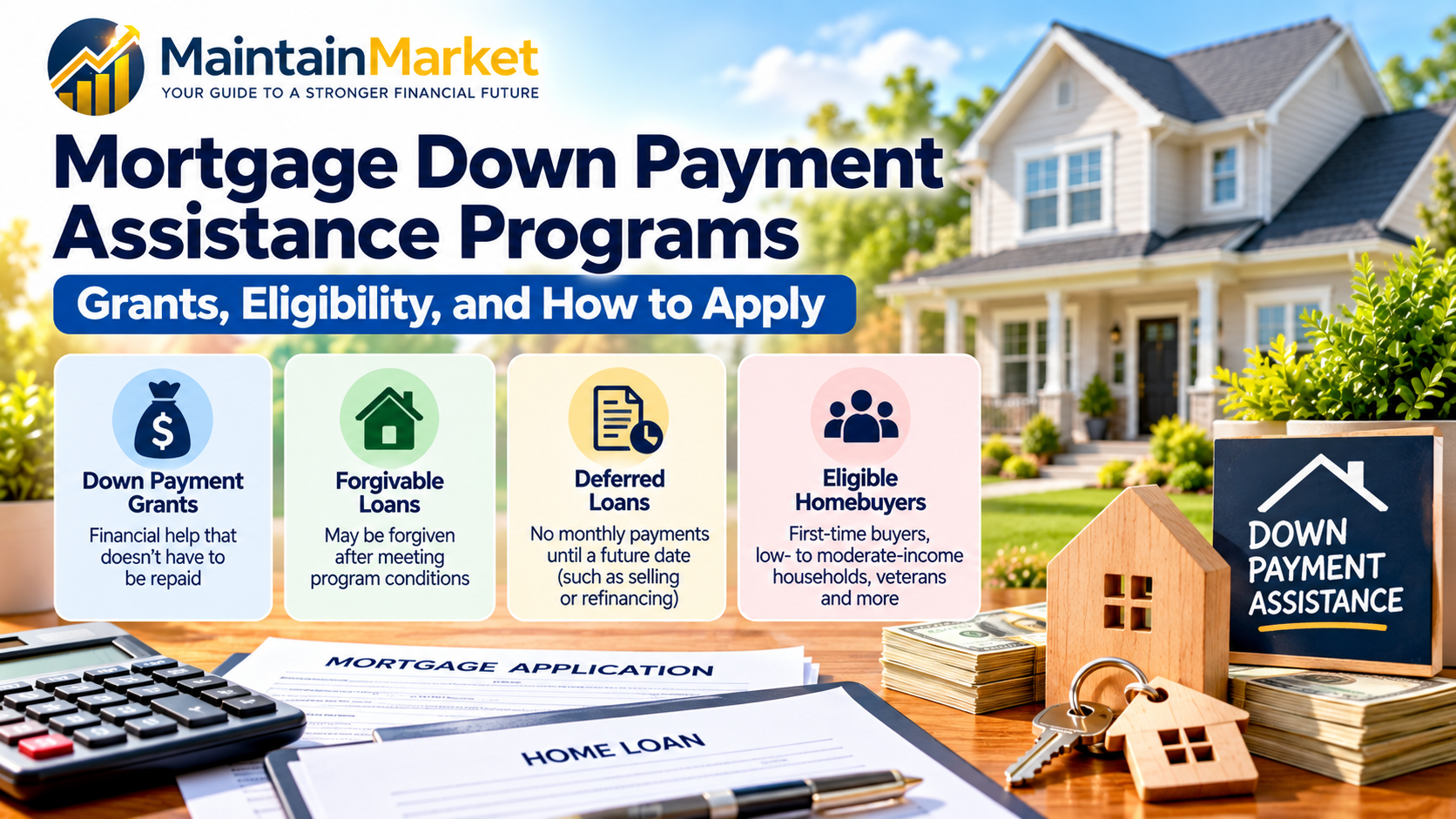 Mortgage down payment assistance programs helping homebuyers with grants and home purchase costs